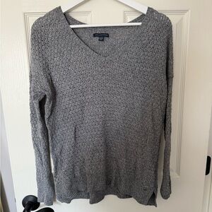 American Eagle Outfitters Charcoal V-Neck Sweater
